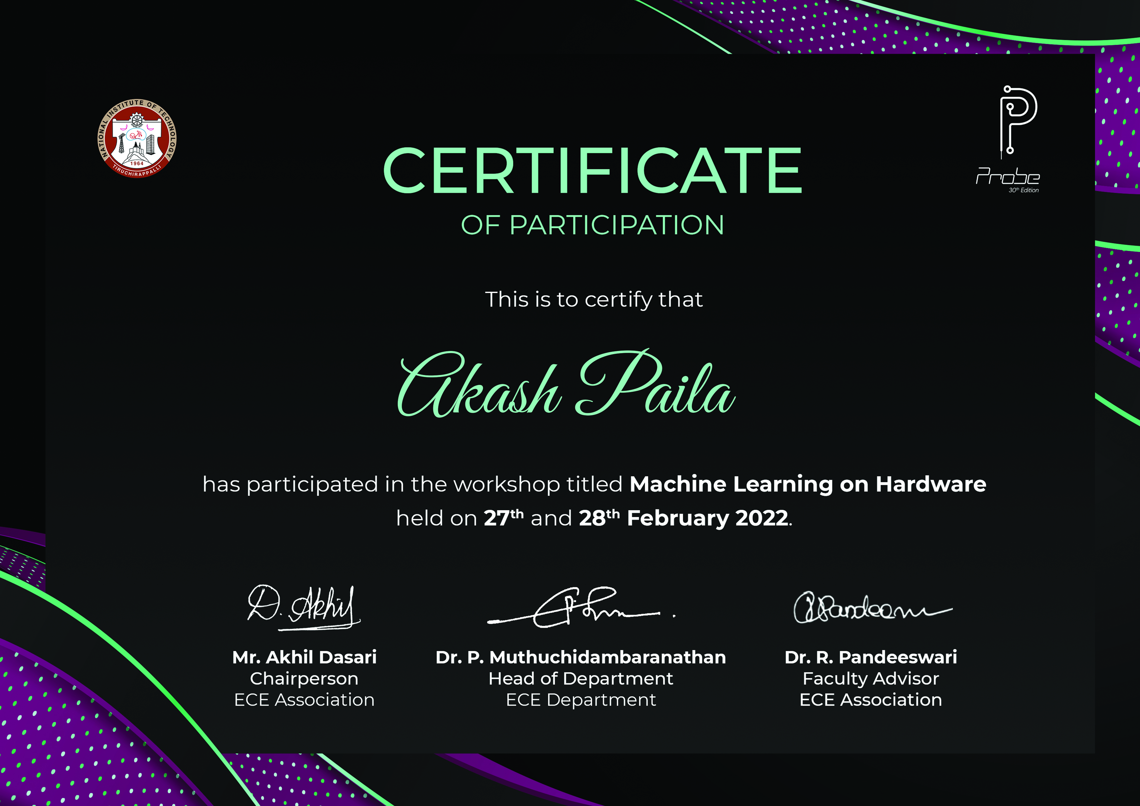 Machine Learning Certification